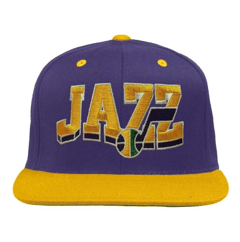 Vintage New Orleans Jazz 1990s Two Tone Wave Snapback Hat / Cap - NWT